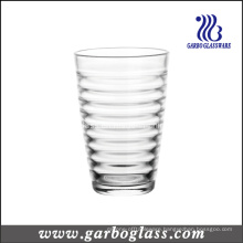 12oz Glass Tumbler with Cross Stripe Design (GB03448012)